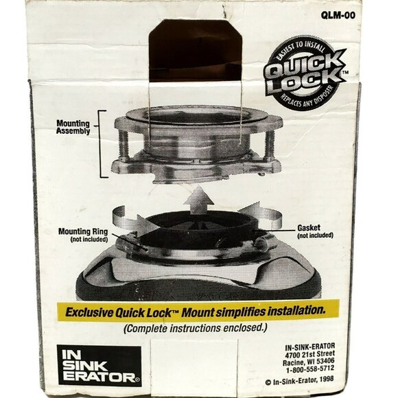 New Garbage Disposal Insinkerator Quick Lock Sink Mount Assembly Flange QLM-00 - Picture 3 of 11